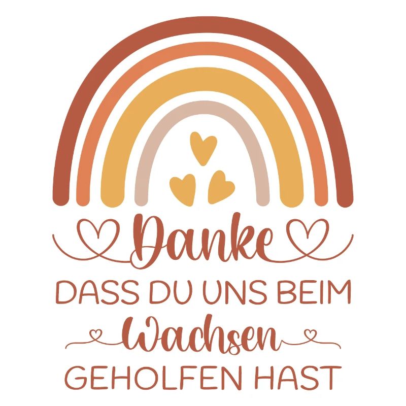 Boho Regenbogen Danke Abschied Kita Kindergarten