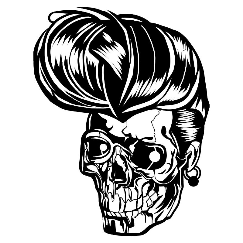 Crâne de Rockabilly