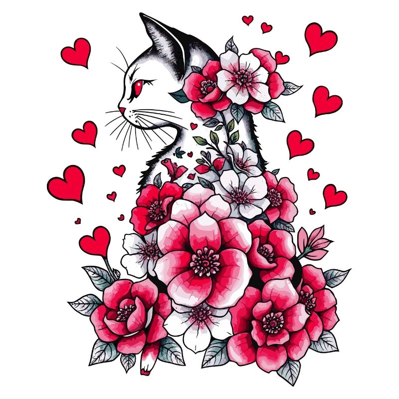 Weiße Katze