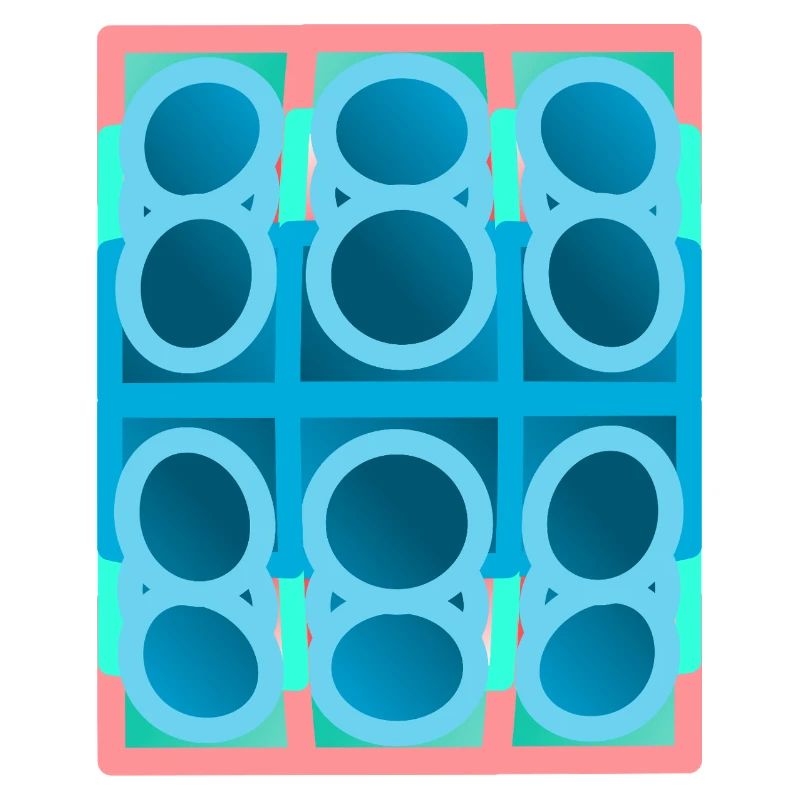 blaues Muster, graphic art