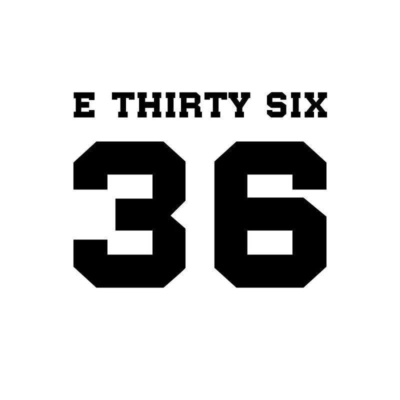 E36 E THIRTY SIX Schwarz