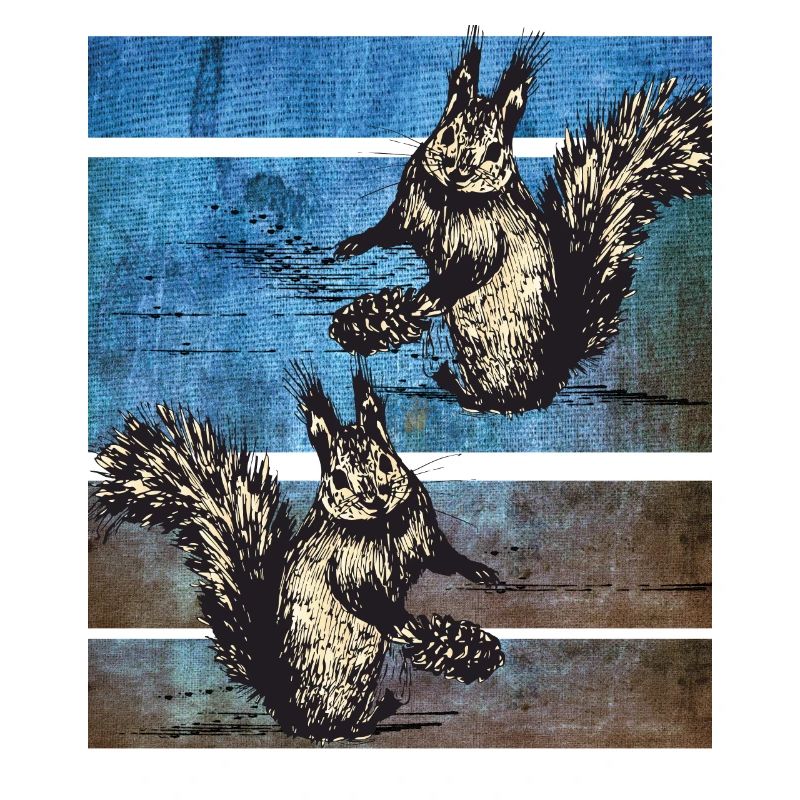 Eichhörnchen Retro