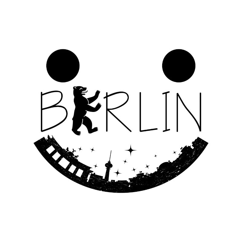 Smylie de Berlin avec l'ours de Berlin