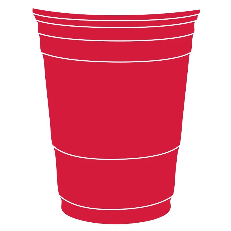 Roter Becher