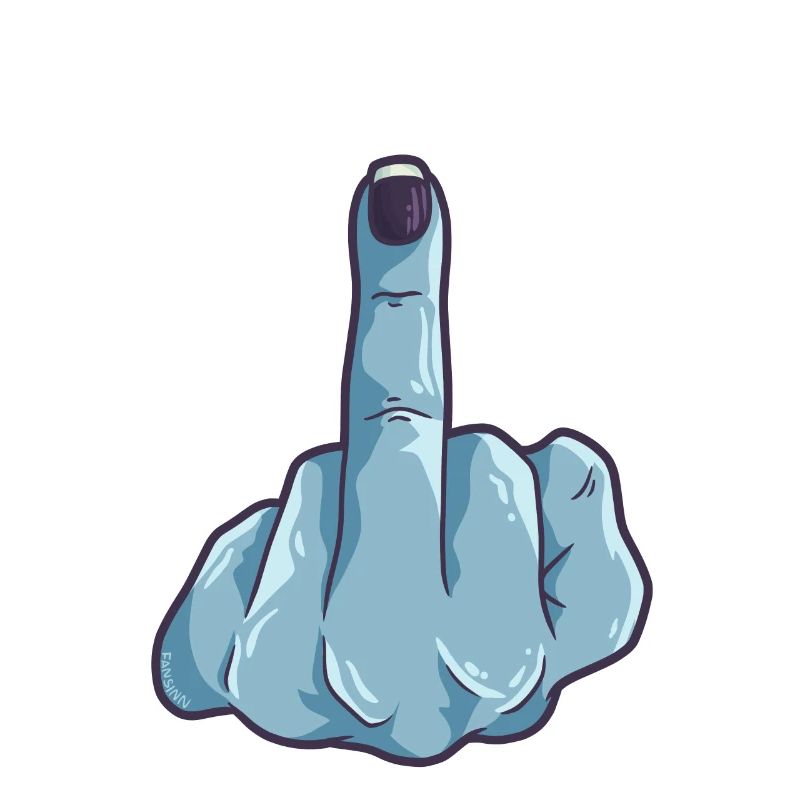 Fick Dich Mittelfinger Mädchen Frau Geschenk