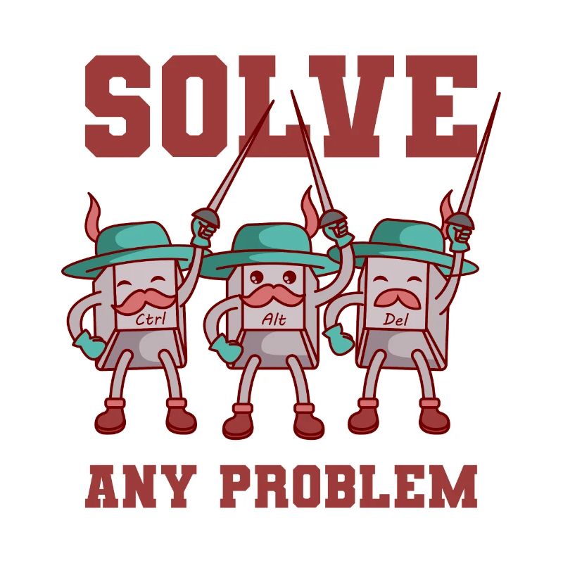 Informaticien Ctrl + Alt + Del Keyboard Devise De