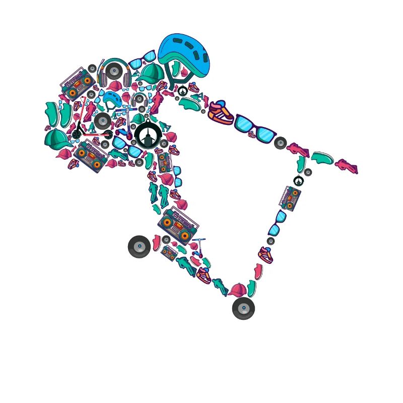 Scooter Stunt Roller E-Roller Jungen