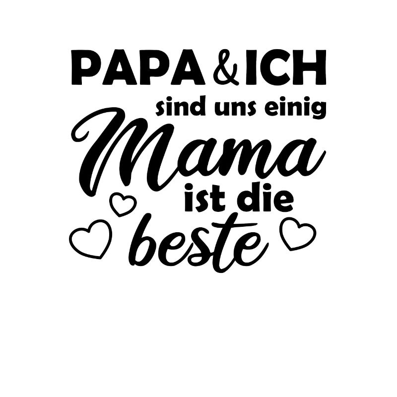 Muttertag Mama ist die Beste Mutter