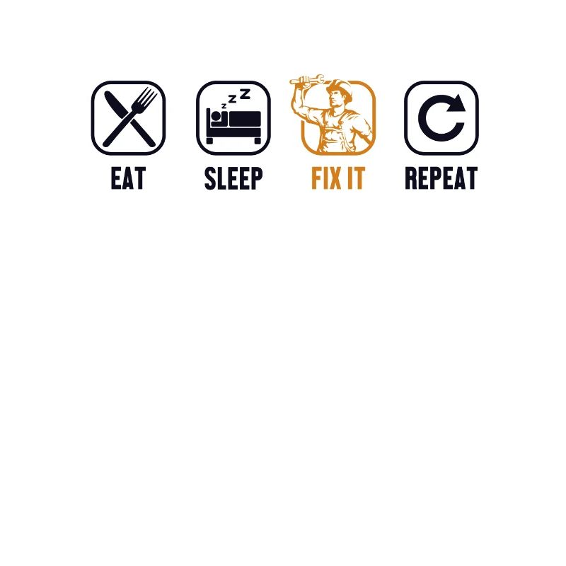 Eat Sleep Fix It Repeat Mechatronics Engineer