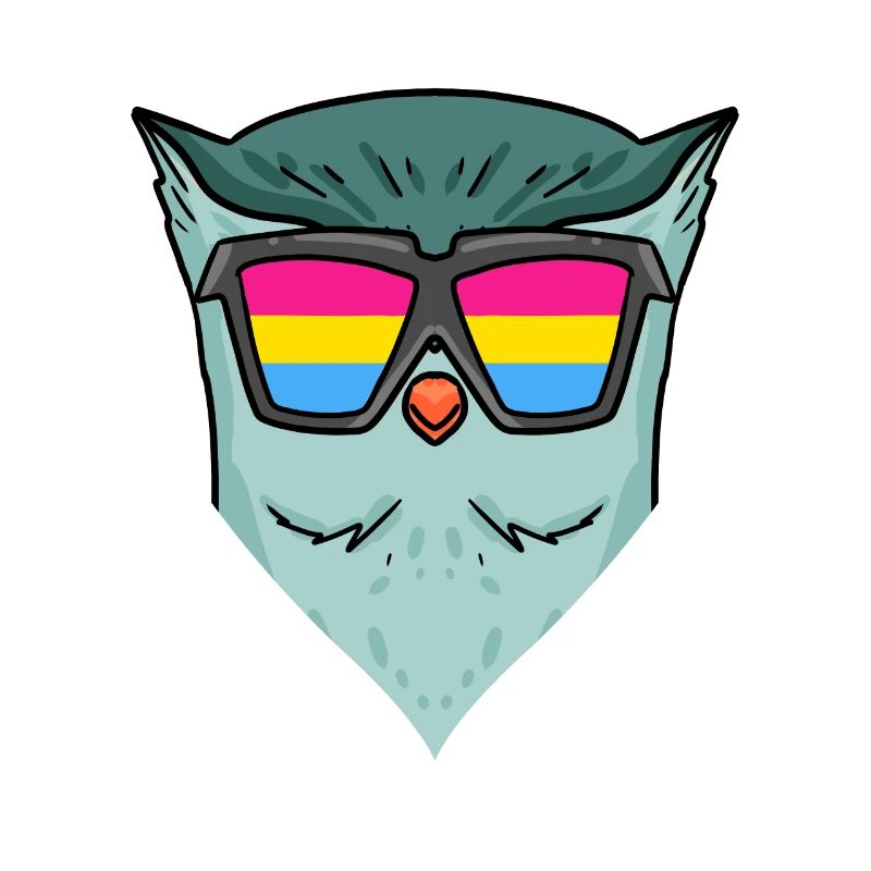 Pansexuell Eule - Eule mit Brille