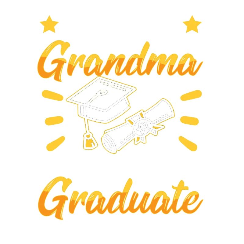 Stolze Großmutter Eines Absolventen Absolvent