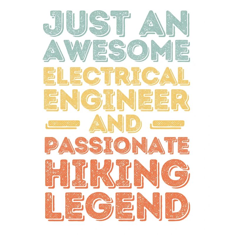 Electrical Engineer Hiking retro