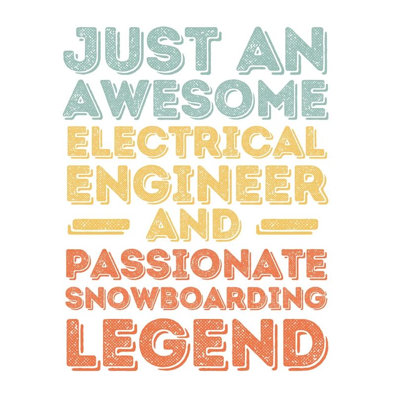 Electrical engineer snowboard retro