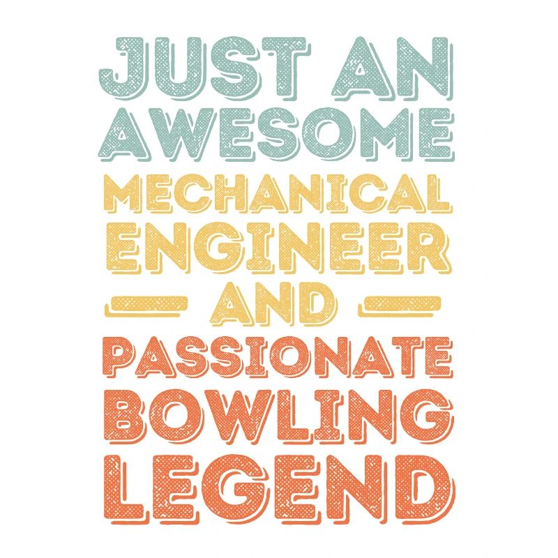 Mechanical Engineer Bowling retro