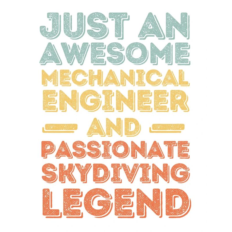 Mechanical Engineer Skydiving retro