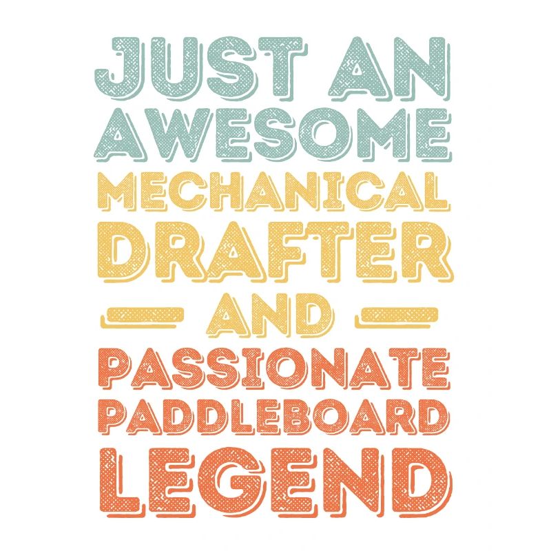 Technischer-Zeichner Paddleboard retro