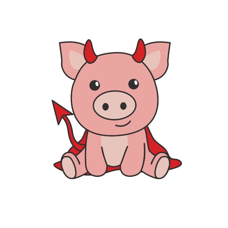 Cochon Halloween Mignon Devil Witches Costume