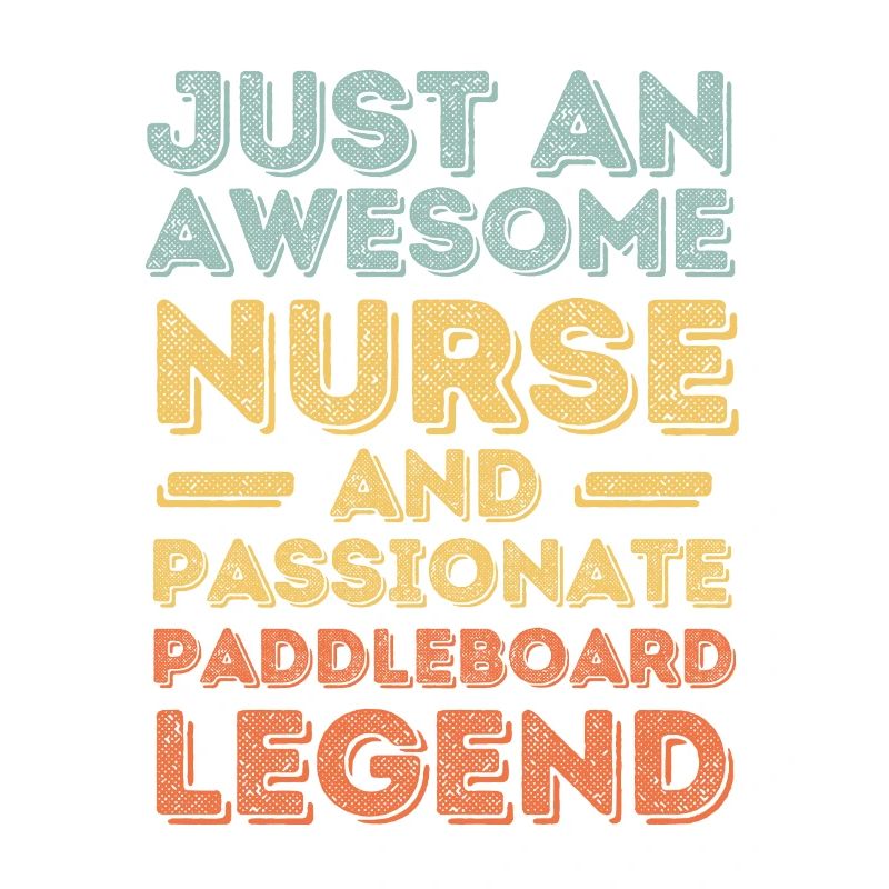 Nurse Paddleboard legend retro