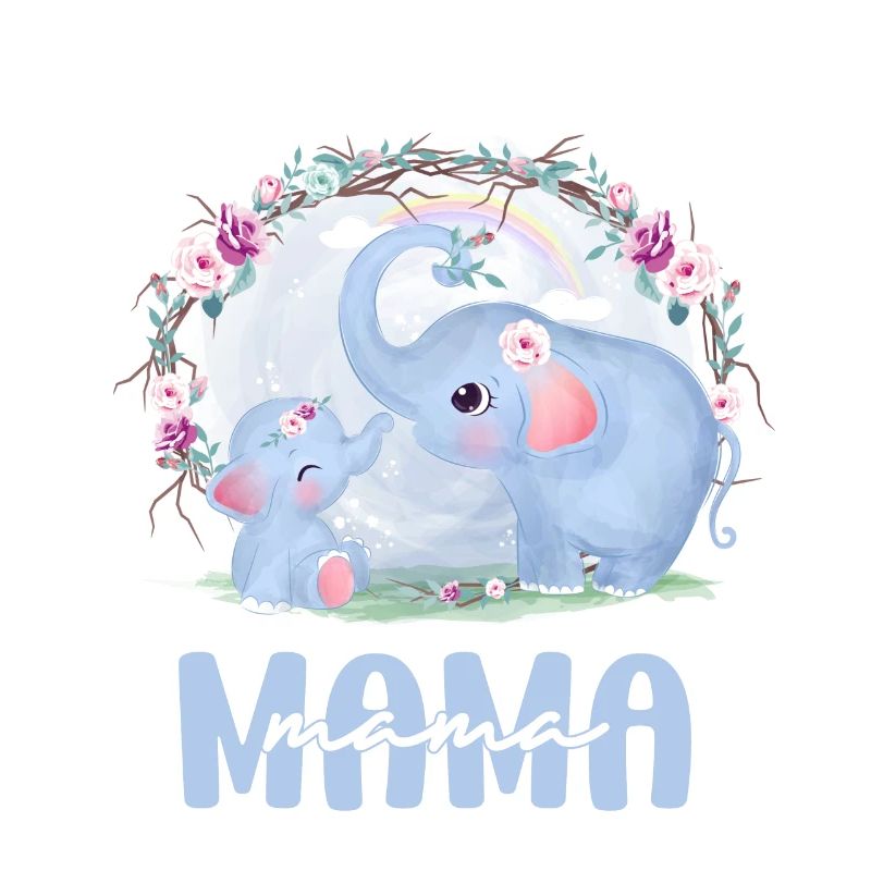 Elefant Mama Mom Mutter Muttertag Geschenkidee