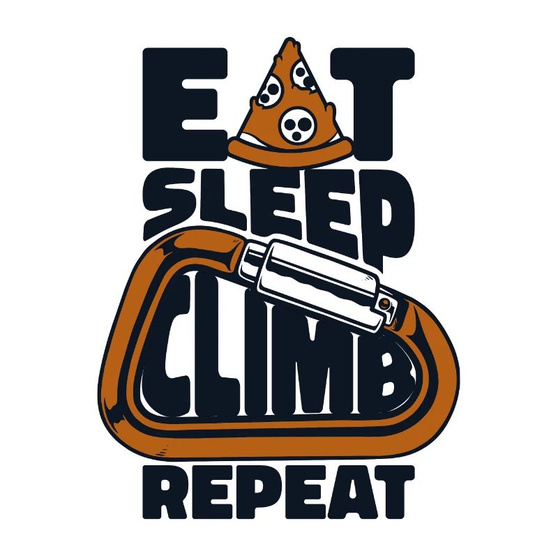 Manger, dormir, grimper, répéter, bloc, escalade de vitesse