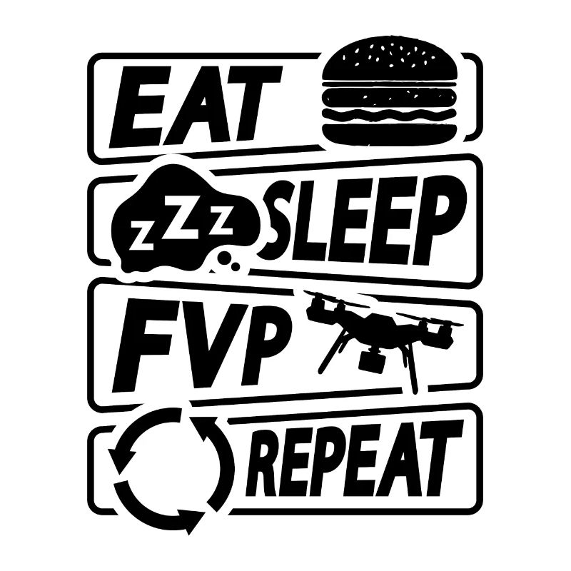Manger Sleep Fpv Répéter Télécommande Drone Racer