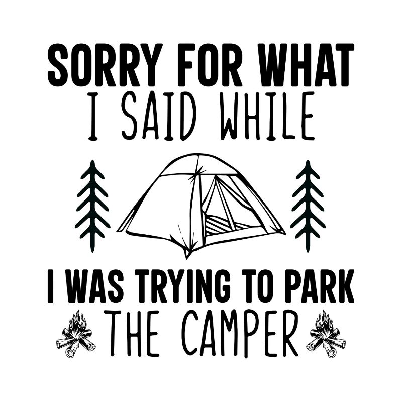 Cooler Camping Spruch Geschenkidee