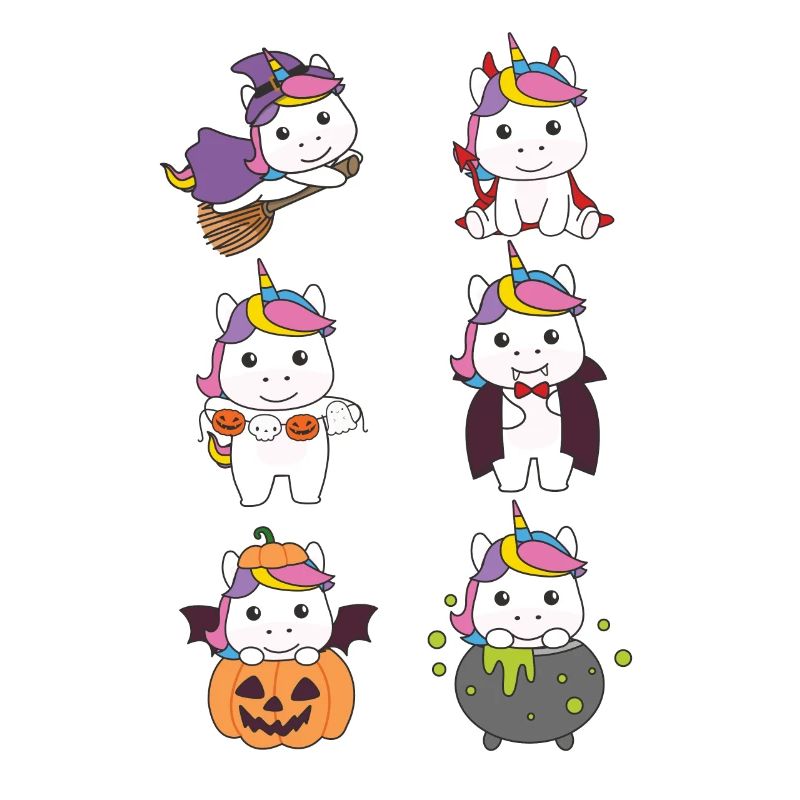 Unicorn Halloween Devil Pumpkin Vampire Costume