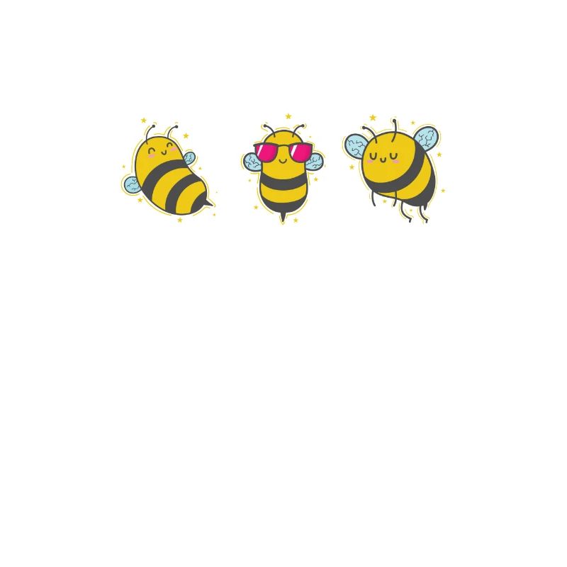 Three Cool Bees Animals Nature