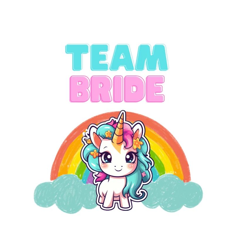 Conception de licorne « Team Bride »