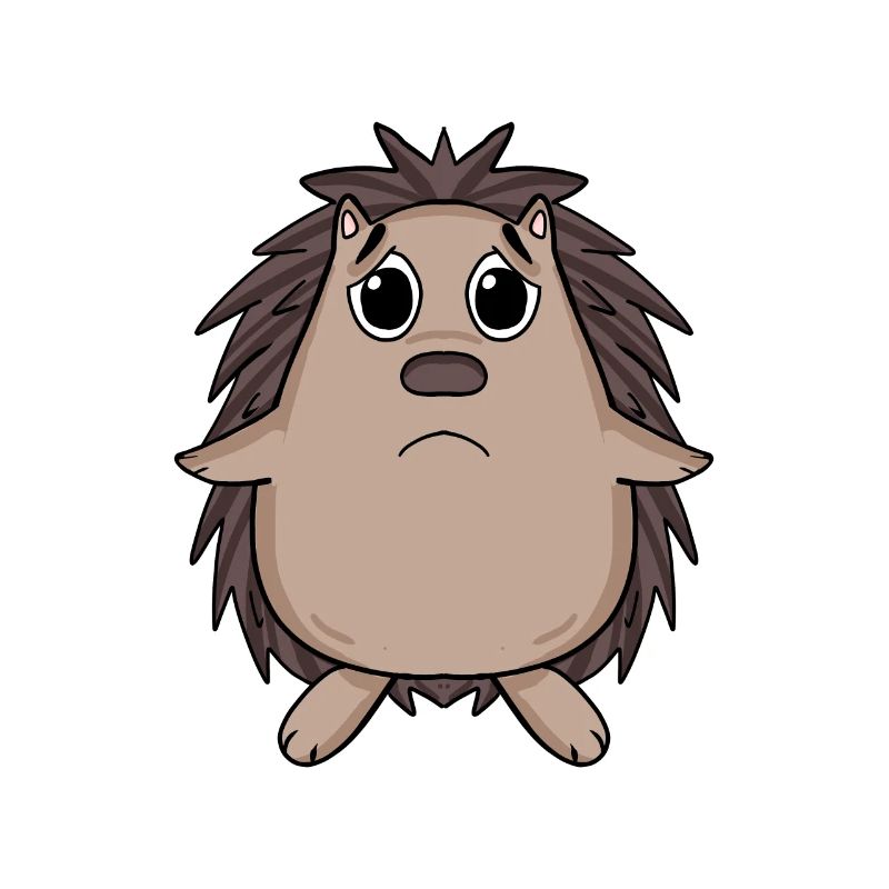 Igel Traurig - trauriger Igel