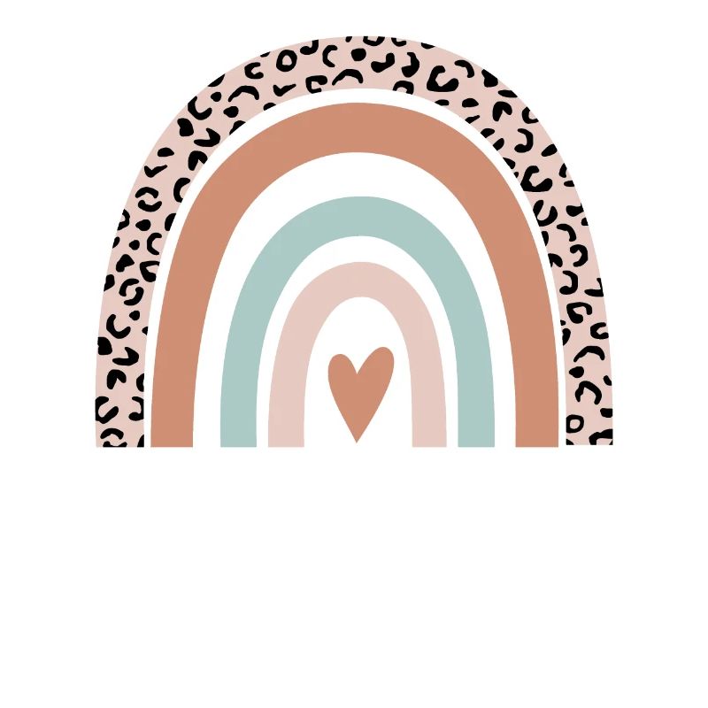 Coordinateur Rainbow Leopard Funny Coordinateur