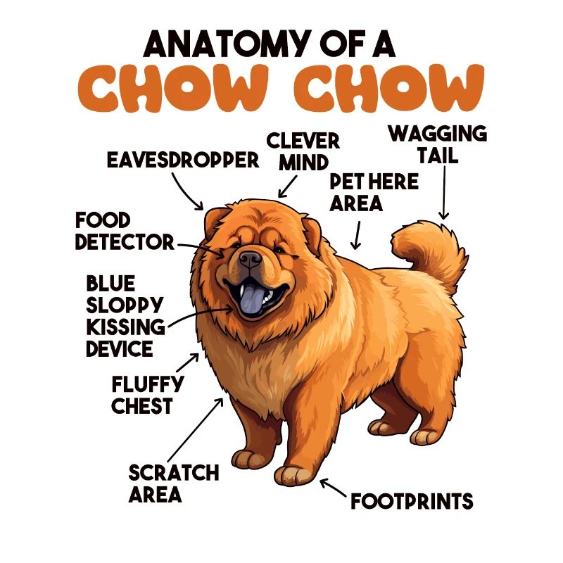 Explication du chien Anatomie d’un Chow Chow