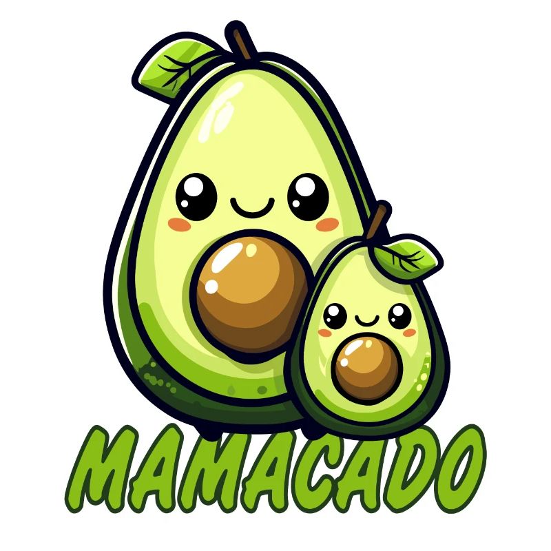 Mamacado enceinte d’un bébé avocat