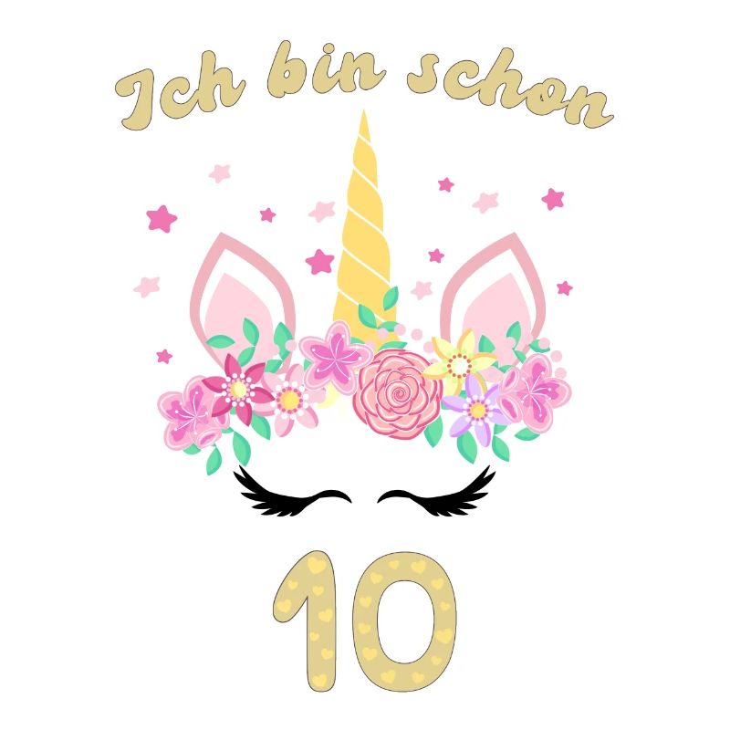 Ich bin schon 10 Einhorn Mädchen 