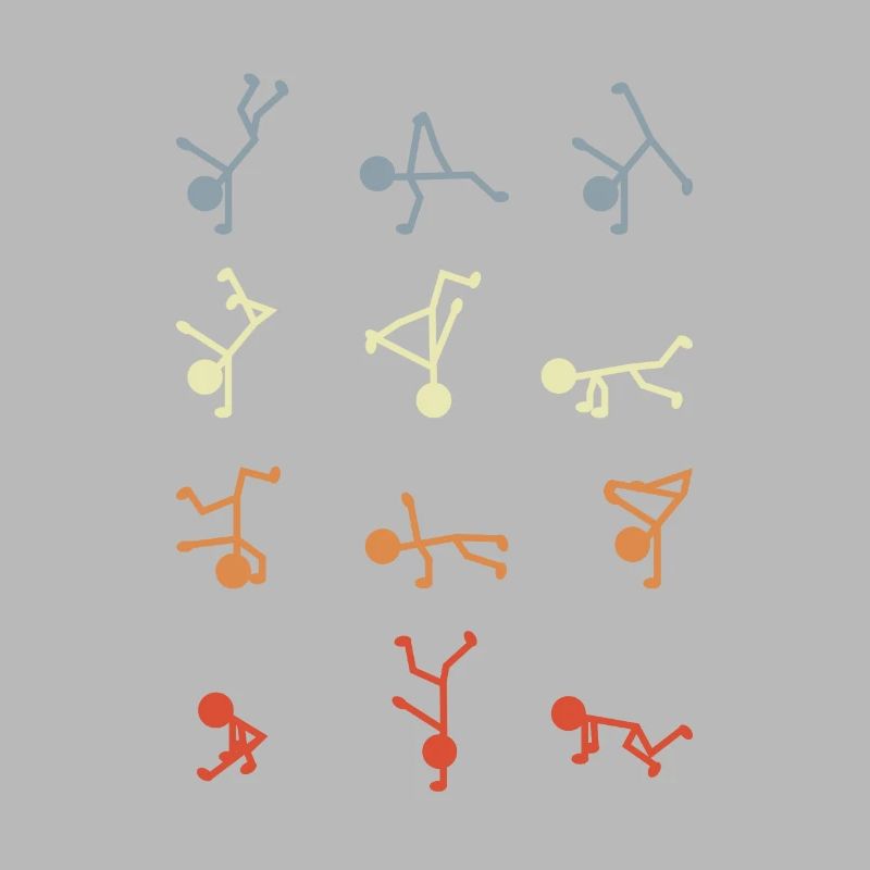 Figurines bâton breakdancer