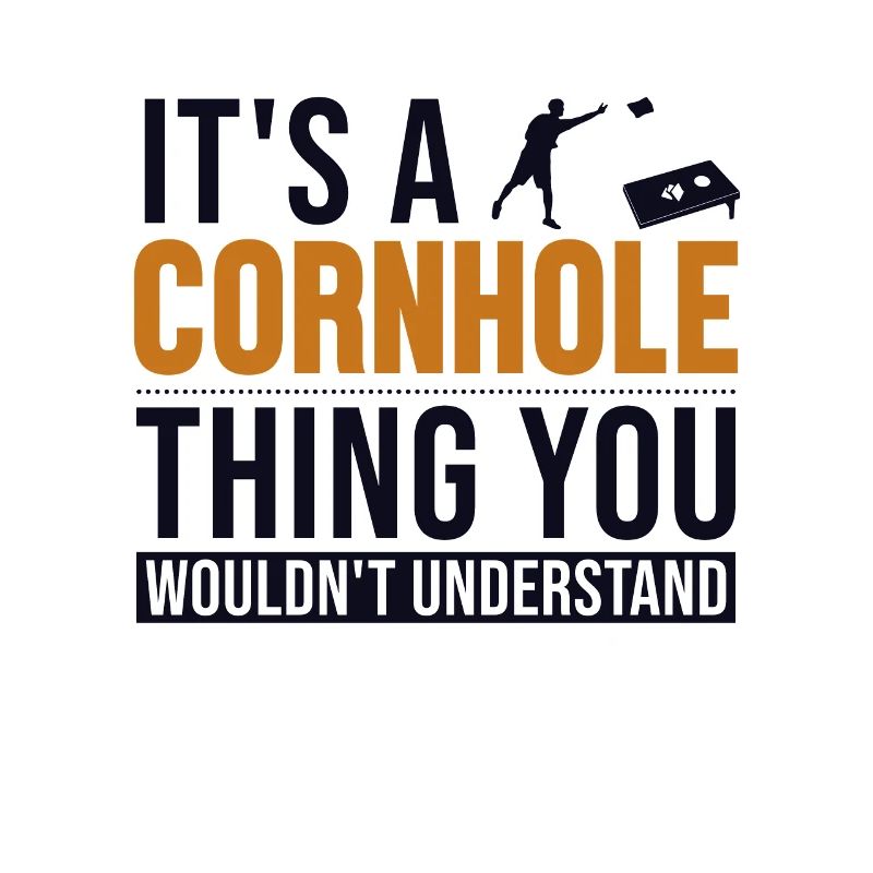 C’est un Cornhole Thing Plateau de jeu Pouf