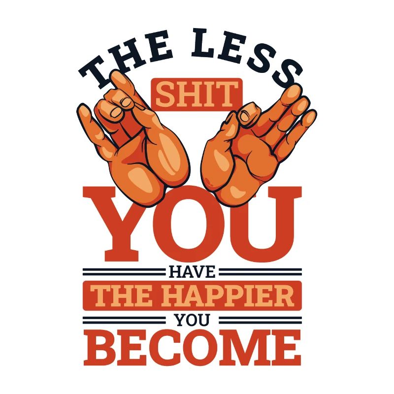 Moins vous avez de merde Statue symbole bouddhiste