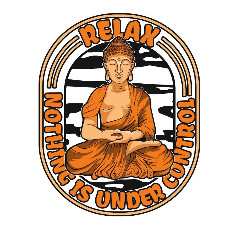 Relax Nothing Is Under Control Buddhist Statue