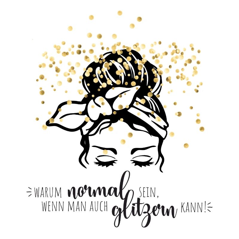Glitter confetti saying