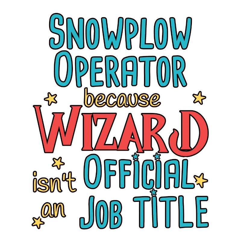 Snowplow Operator Wizard Schneepflugfahrer