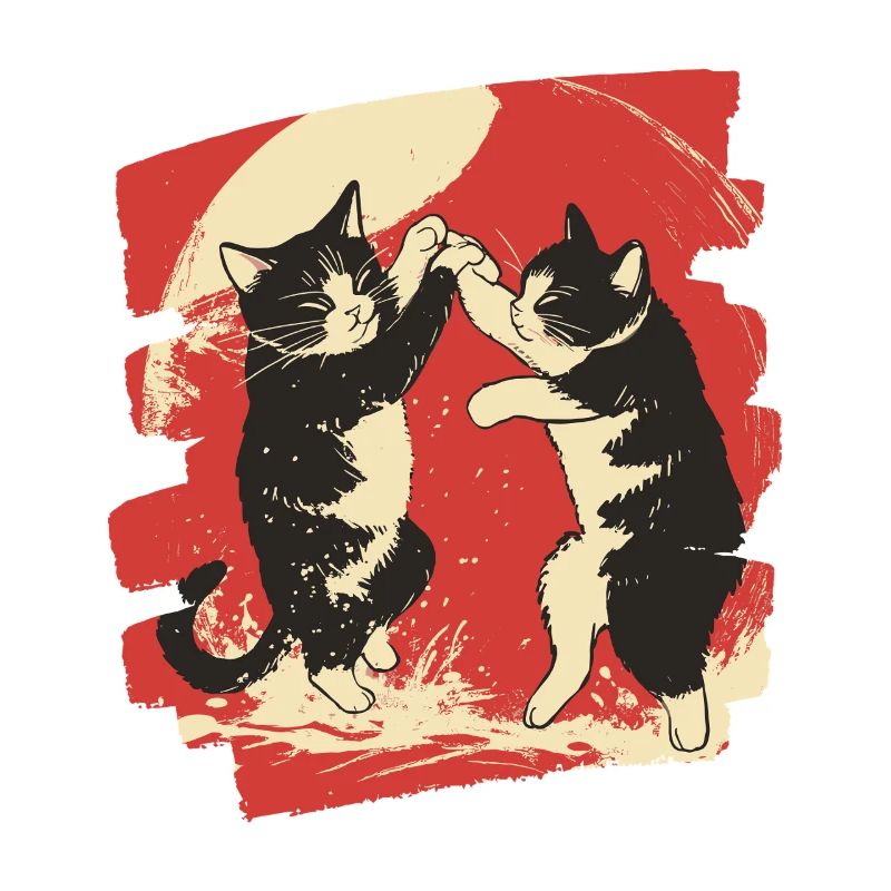 Combat de chats japonais