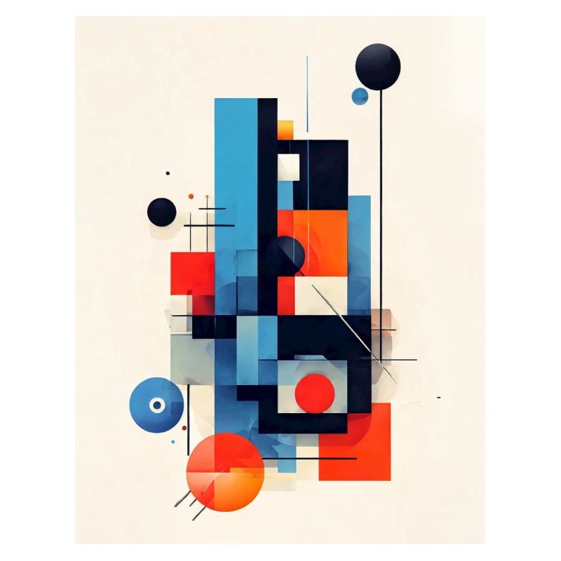 Abstract geometric composition