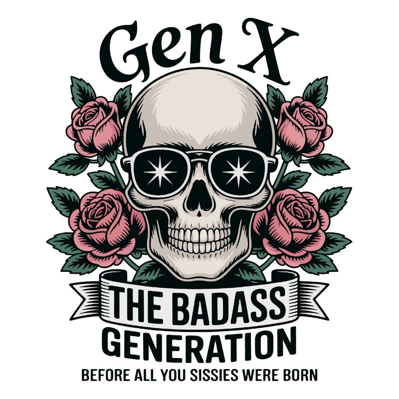 Gen X Badass Generation Before Born Pun