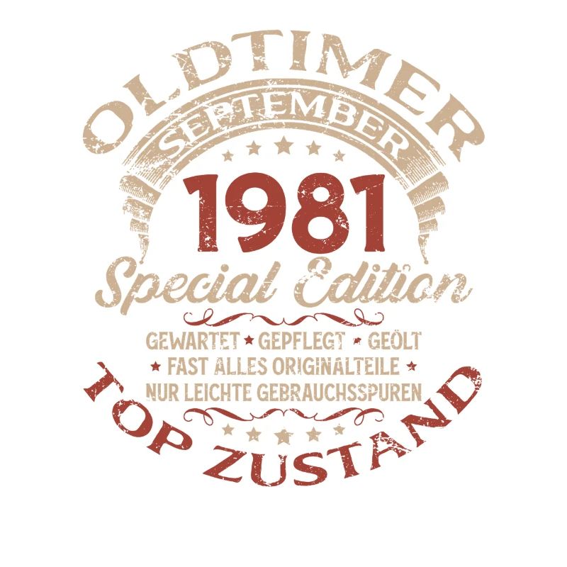 44. Geburtstag Geschenk Oldtimer September 1981