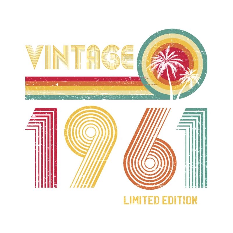 Vintage 70s Multi-Coloured Retro Design