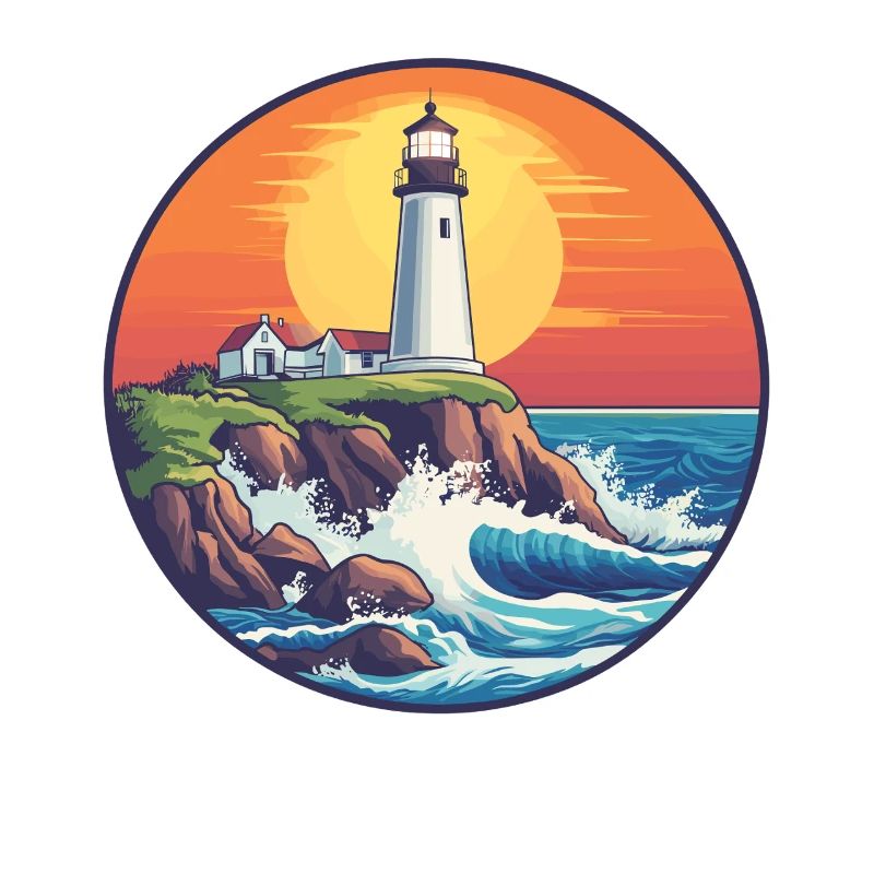 Lighthouse at sunset