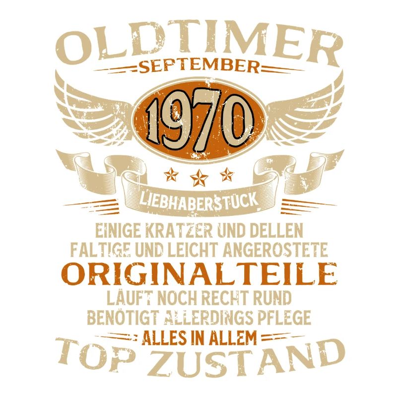 55. Geburtstag Geschenk Oldtimer September 1970