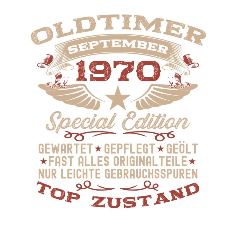 55. Geburtstag Geschenk Oldtimer September 1970