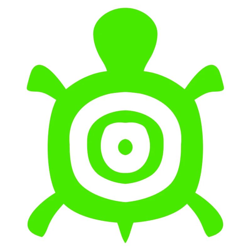 Turtle Turtle Shell Circles Tank Logo