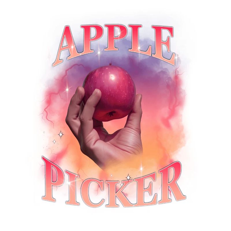 Apple Picker Retro Sunset